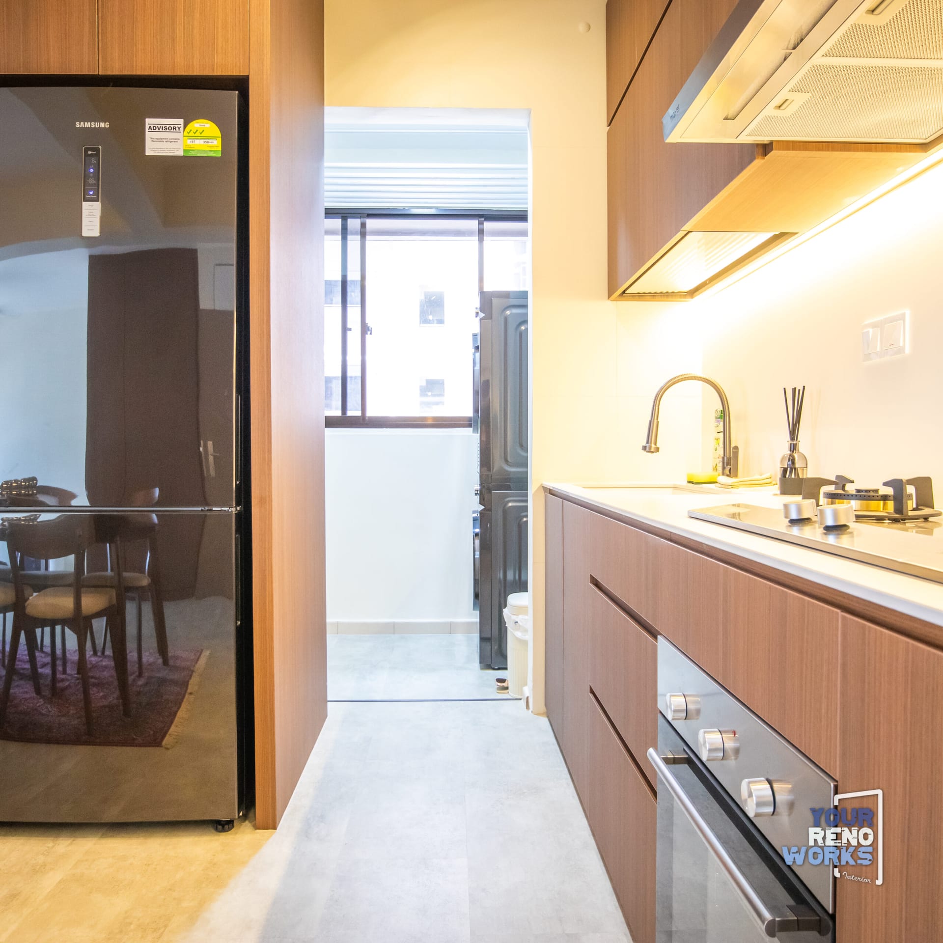 Minimalist functional home in Yishun with hidden handleless storage